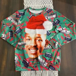 Fresh Prince of Belair 90s Christmas long sleeve shirt